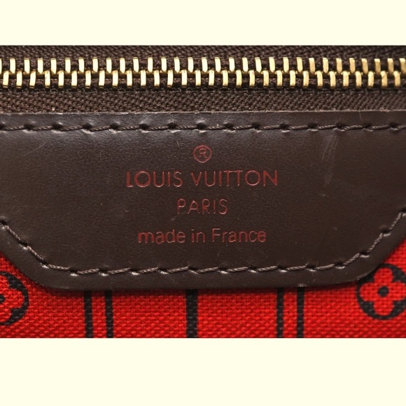 💯AUTHENTIC LOUIS VUITTON DAMIER EBENE NEVERFULL GM - Picture 9 of 16